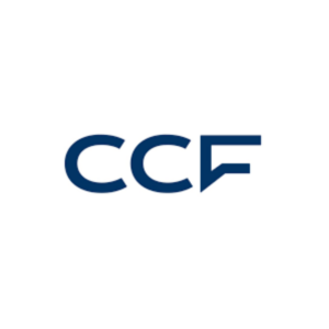 Logo de la banque CCF.